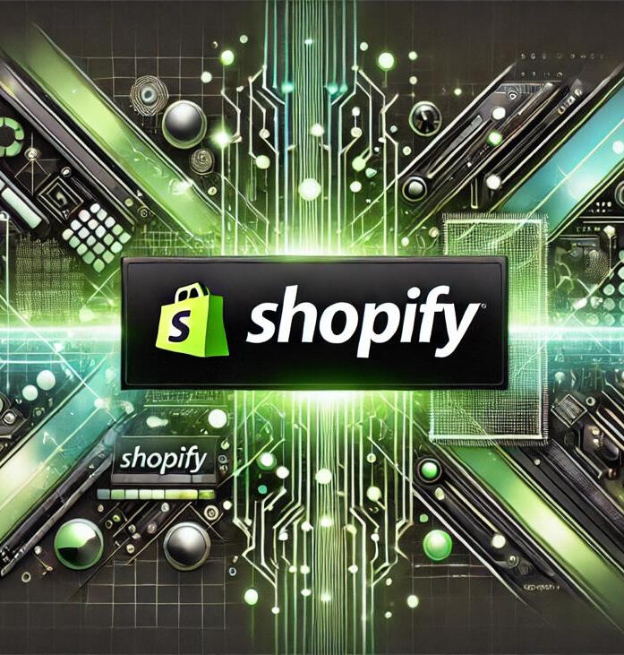 Developer working on a Shopify app interface